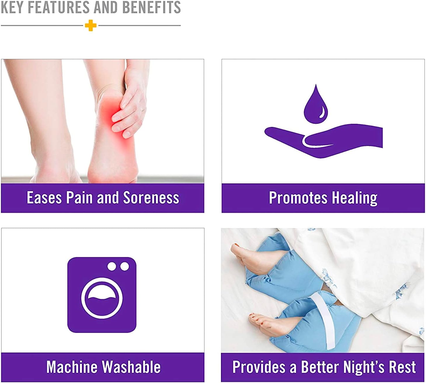 Heel Cushion Protector Pillows for Pressure Relief