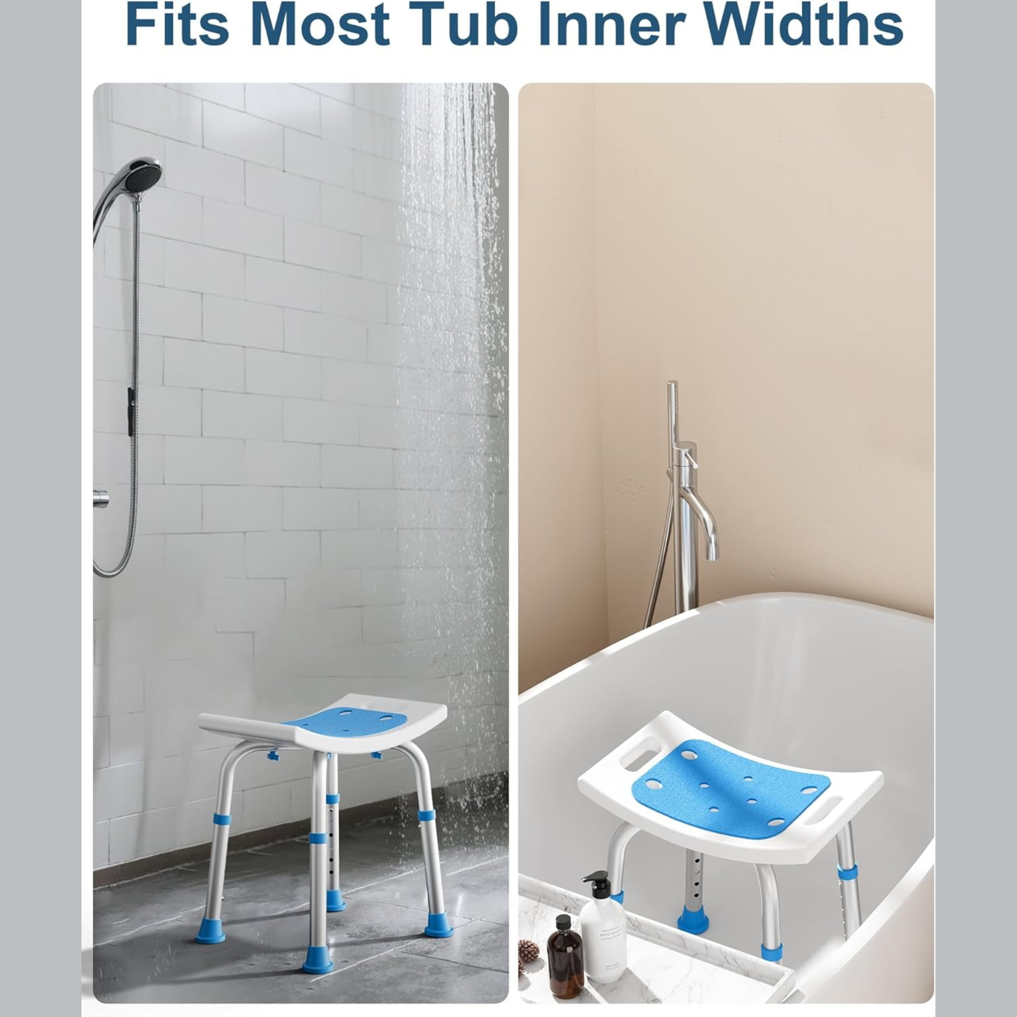 Adjustable Shower Chair for Elderly and Disabled