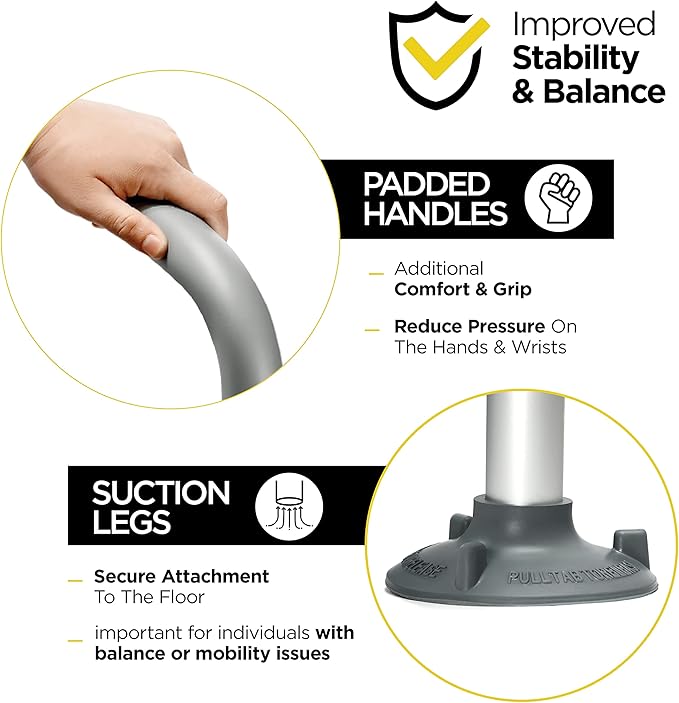Adjustable Toilet Safety Rail for Seniors